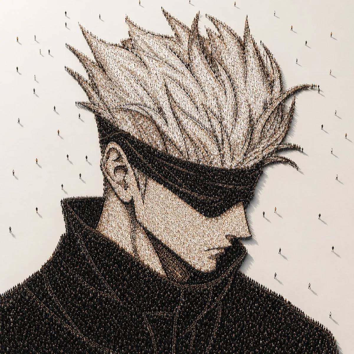 Crowd-Built Anime Portrait reference