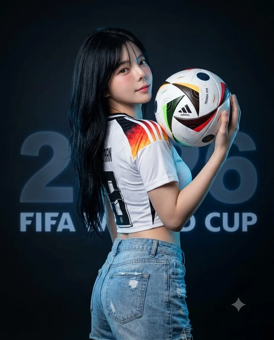 Asian Woman World Cup Portrait reference