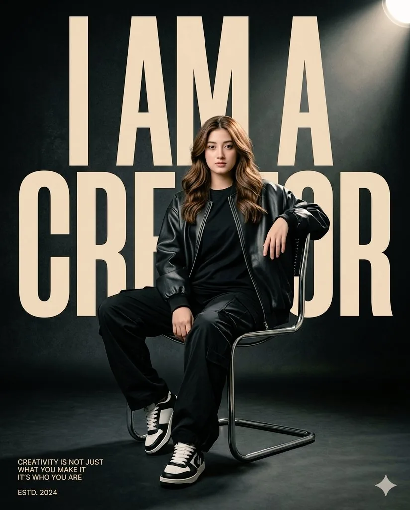 Luxury Streetwear Fashion Editorial Poster - Nano Banana Pro AI Prompt for Product Marketing reference