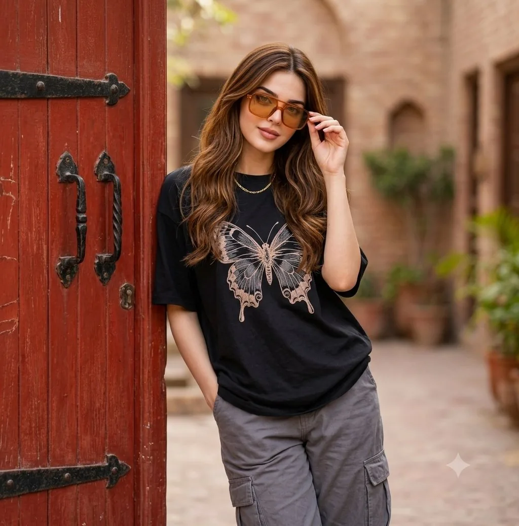 Fashion Street Butterfly Tee Portrait reference