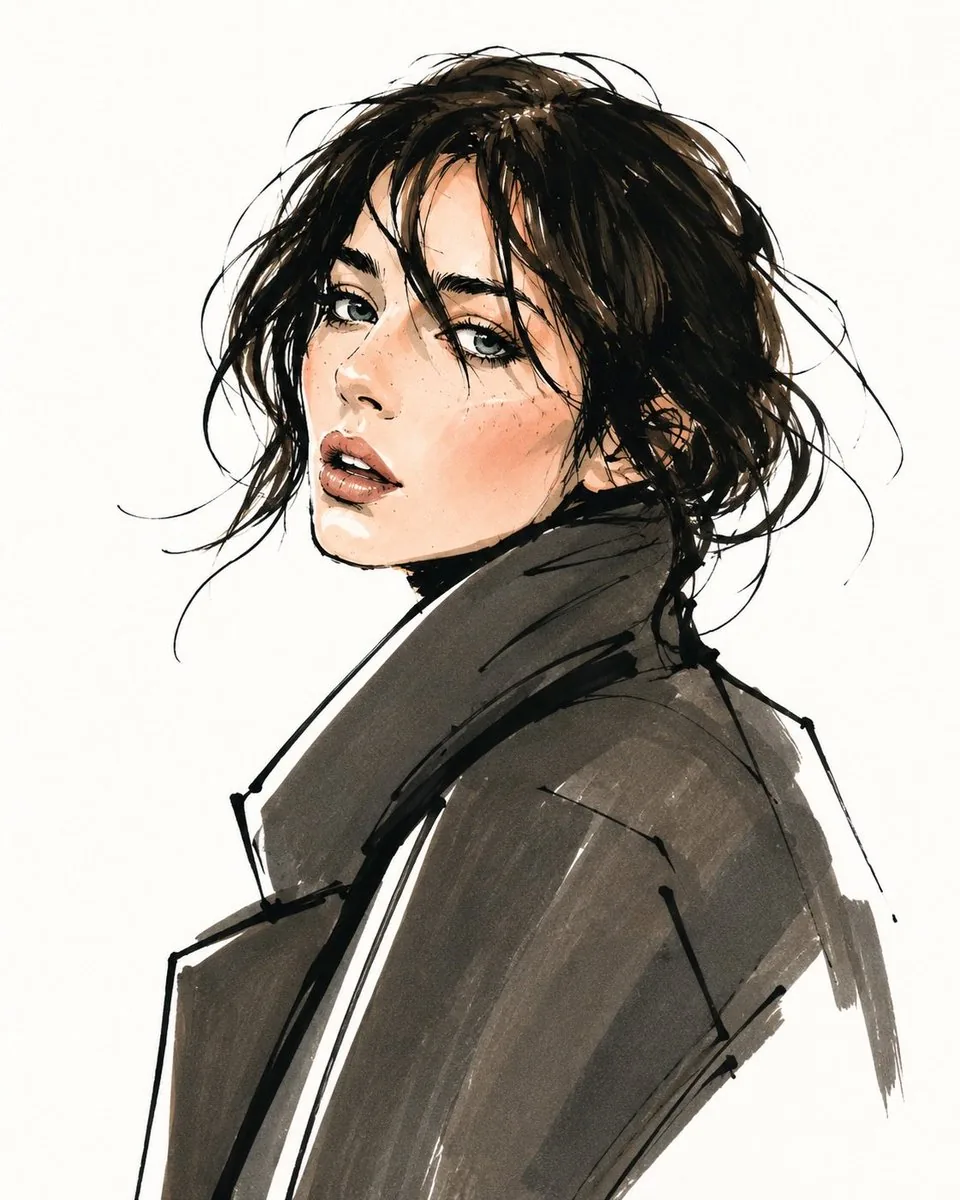 Vogue Style Fashion Illustration reference