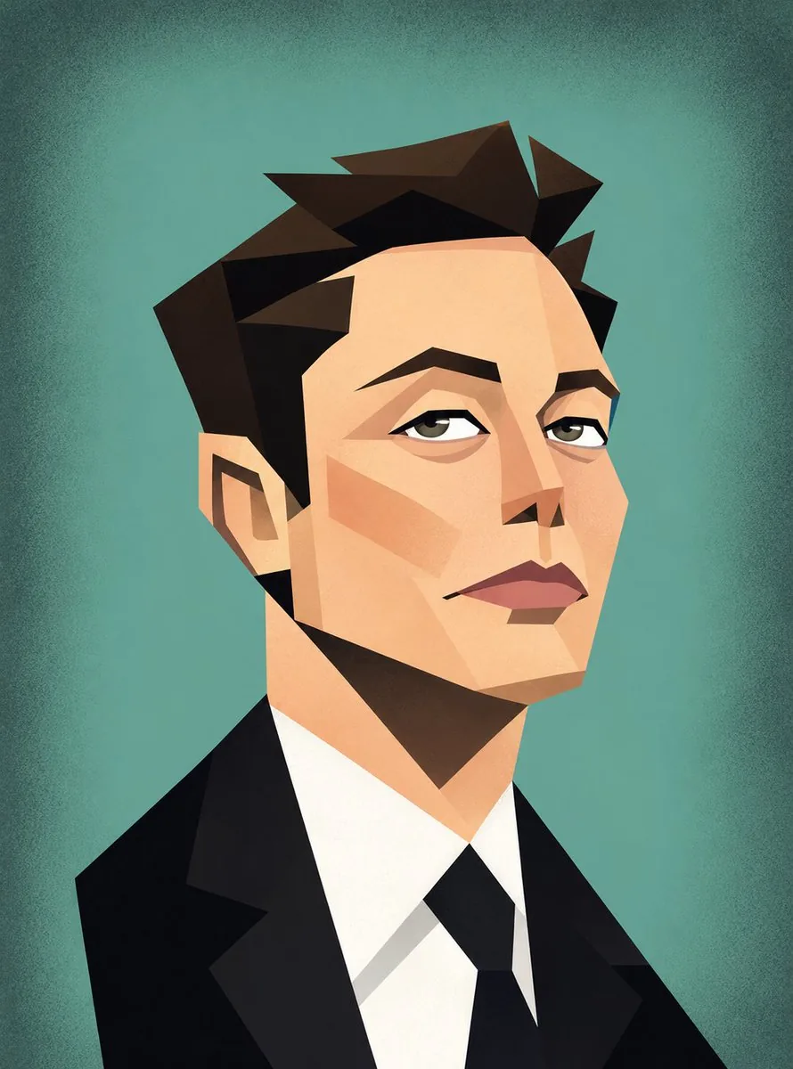 Cubist Vector Caricature Portraits reference