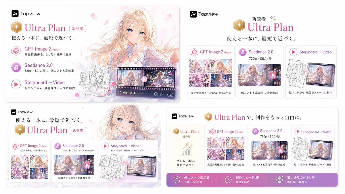 Japanese Ultra Plan Promo Storyboard reference