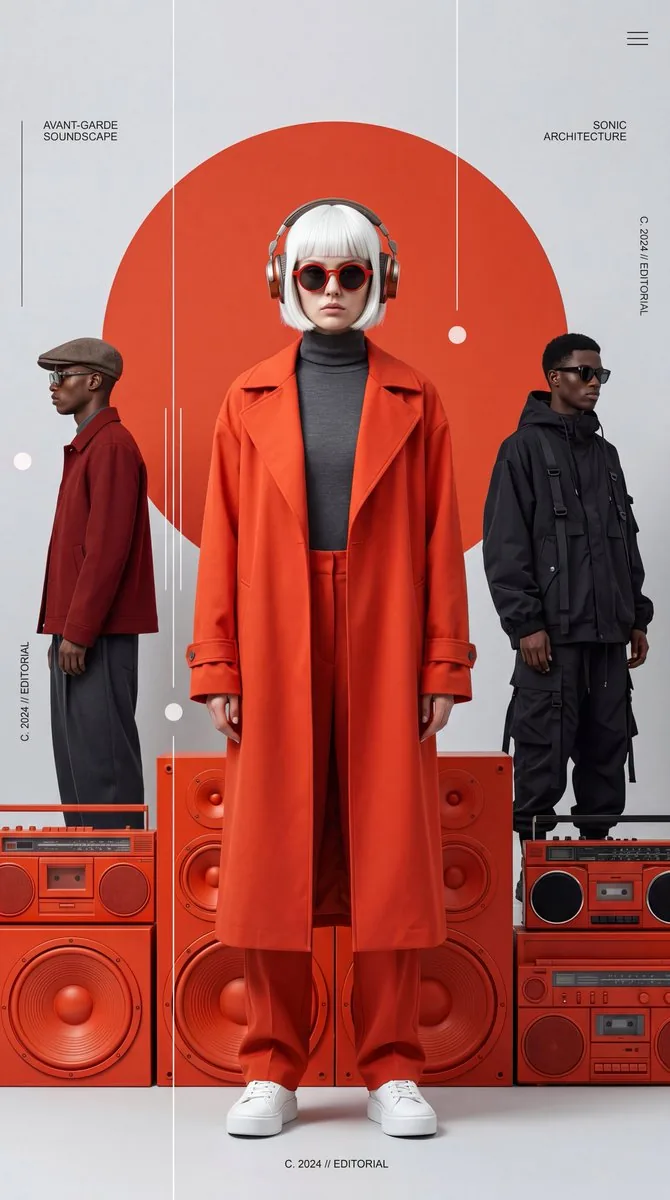Avant-Garde Electronic Music Poster reference