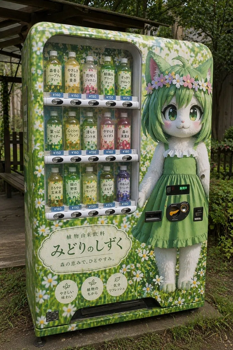Custom Anime Vending Machine Design reference