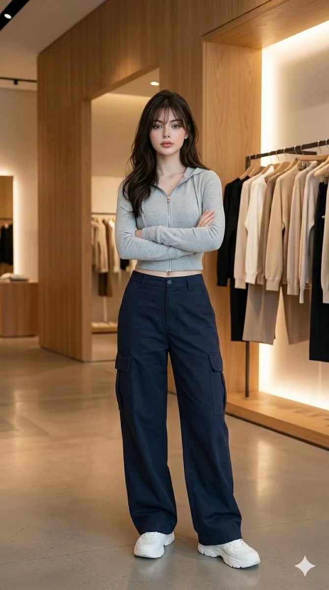 Minimalist Store Fashion Portrait reference
