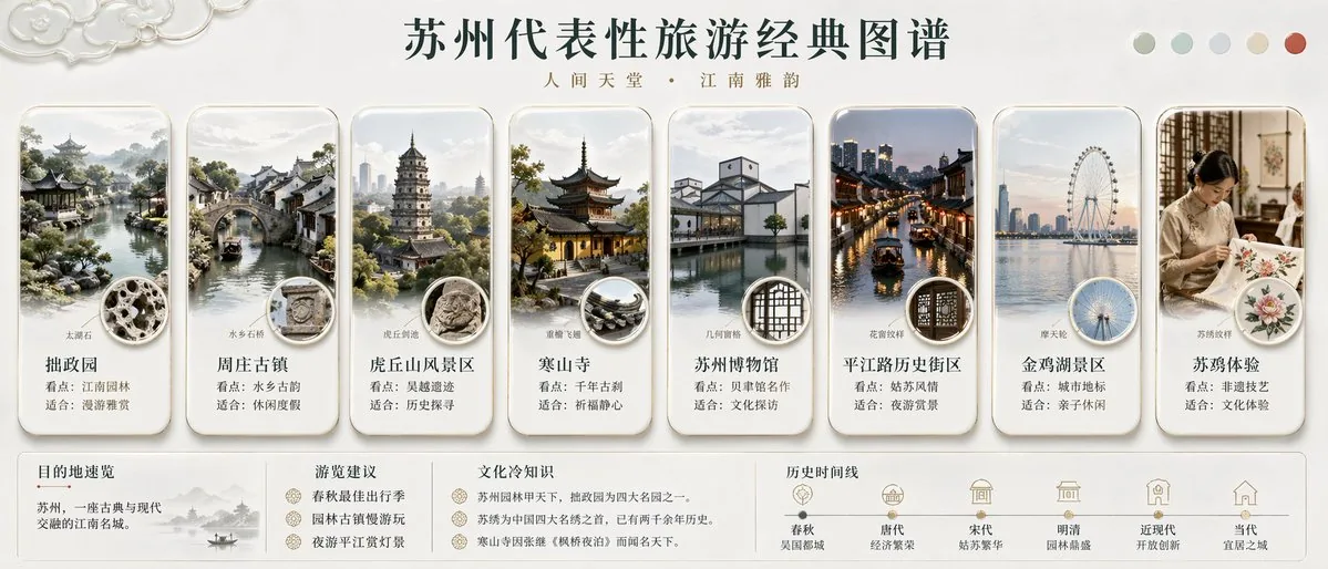 Suzhou Classic Travel Infographic reference