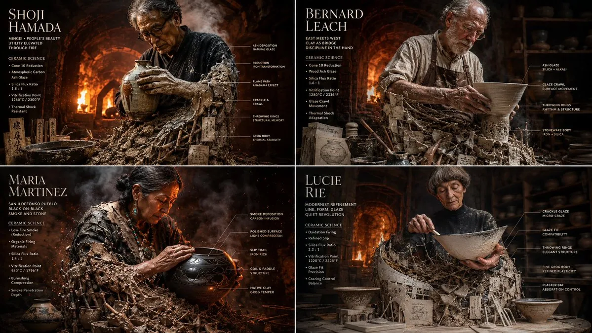 Master Potter Ceramic Infographic Grid reference