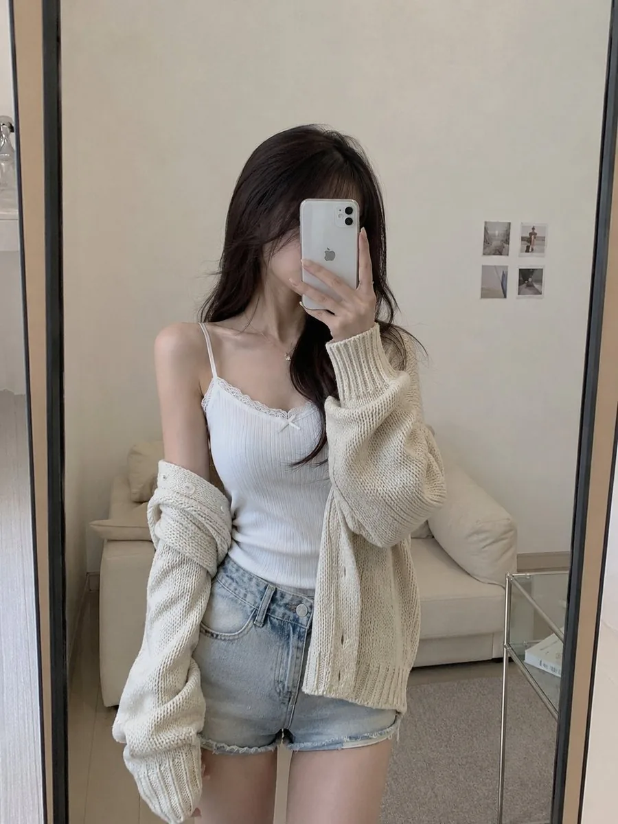 Realistic Casual Mirror Selfie reference