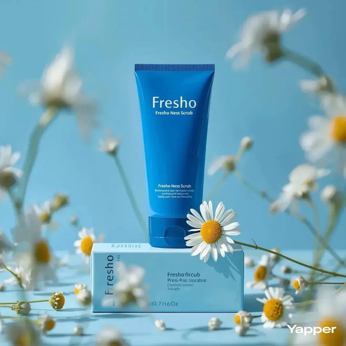 Cobalt Blue Skincare Product Photography reference