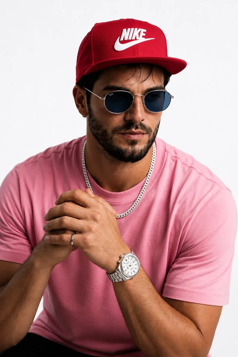 Hyperrealistic Streetwear Studio Portrait reference