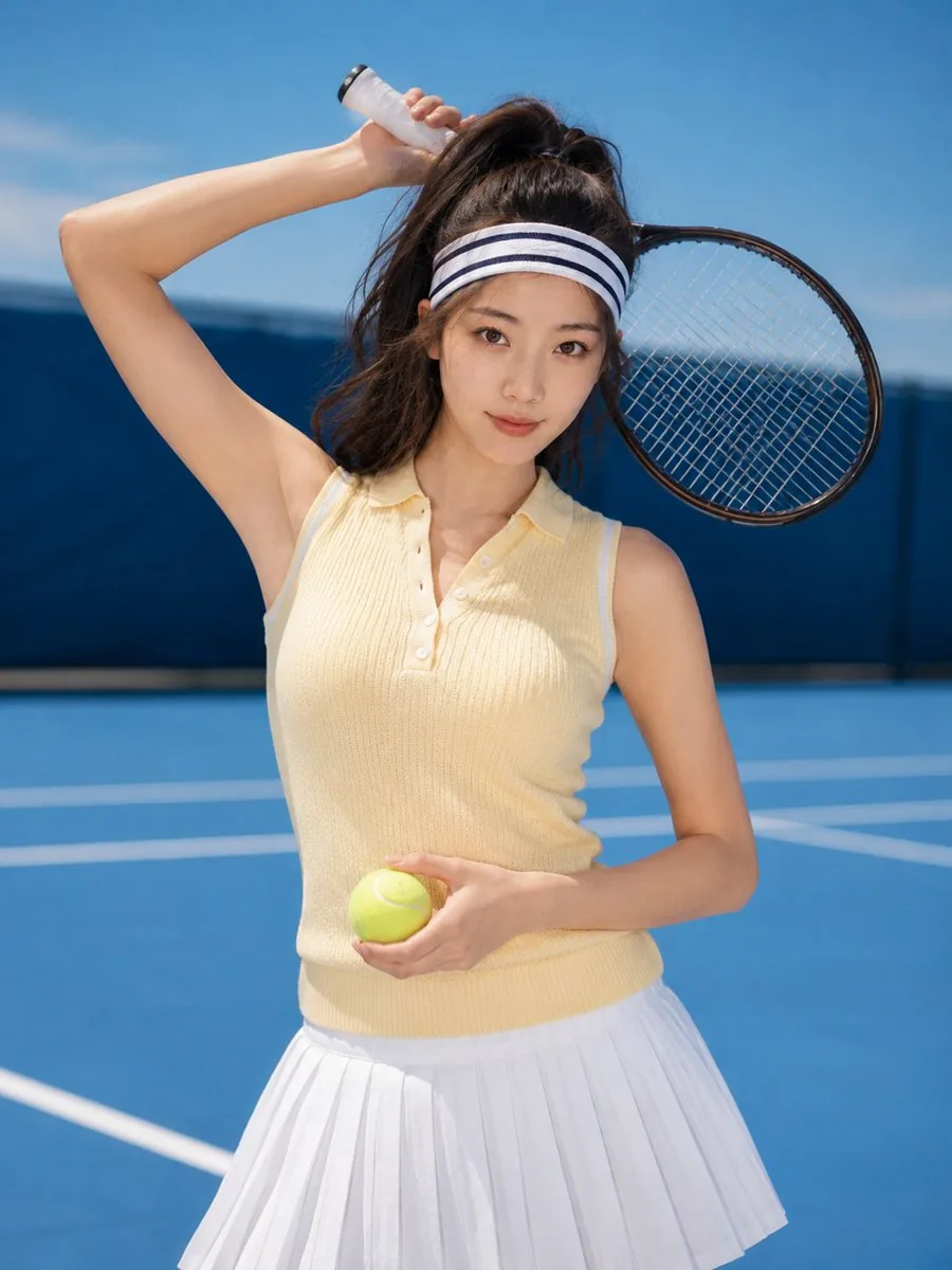 Summer Tennis Girl Photography Series reference