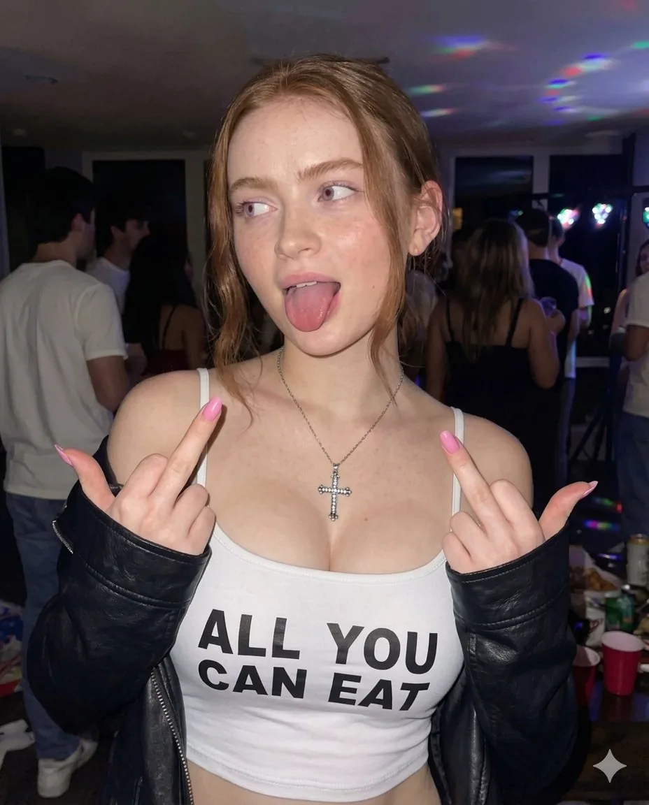 Rebellious Party Portrait with Flash Photography - Nano Banana Pro AI Prompt for Social Media Post reference