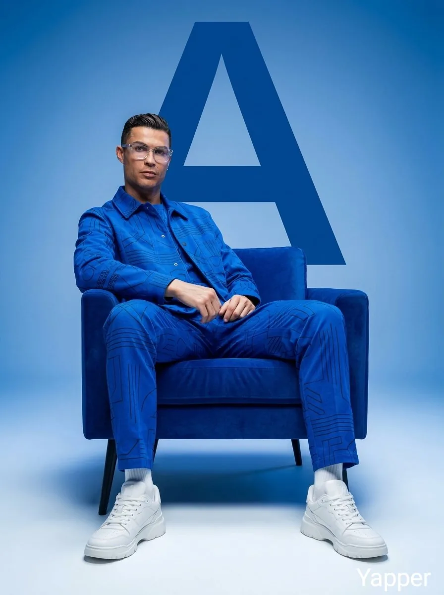 Minimalist Cobalt-Blue Fashion Studio Shoot reference