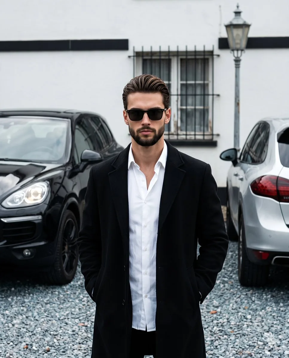 Menswear Editorial Street Style - Nano Banana Pro AI Prompt for Product Marketing reference