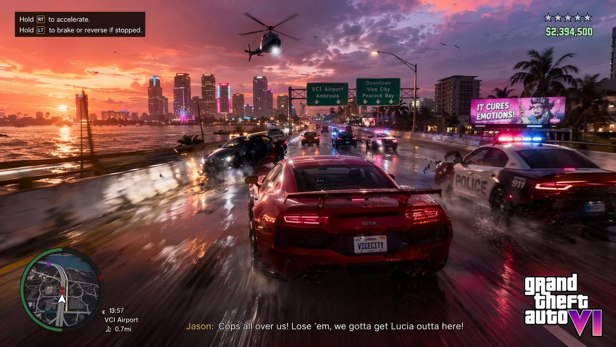 Open-World Action Game HUD Screenshot reference