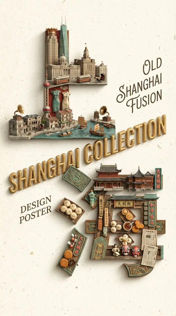 Old Shanghai Fusion Poster reference