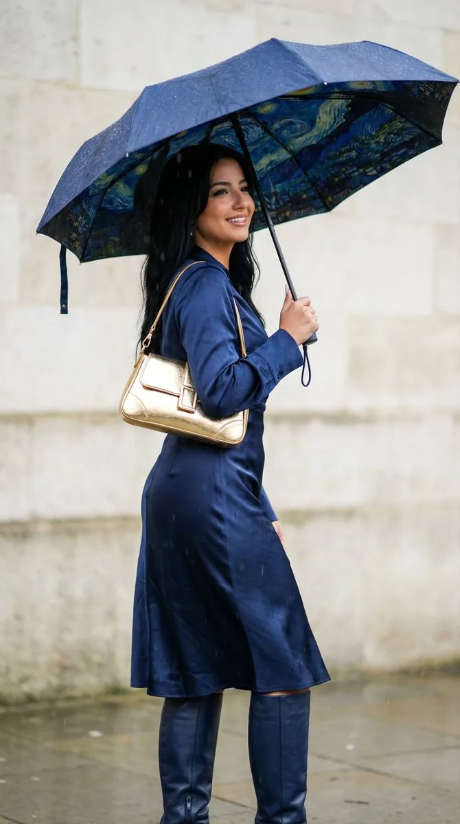 Cinematic Rain Fashion Transformation (Image-to-Image) - Nano Banana Pro AI Prompt for Product Marketing reference