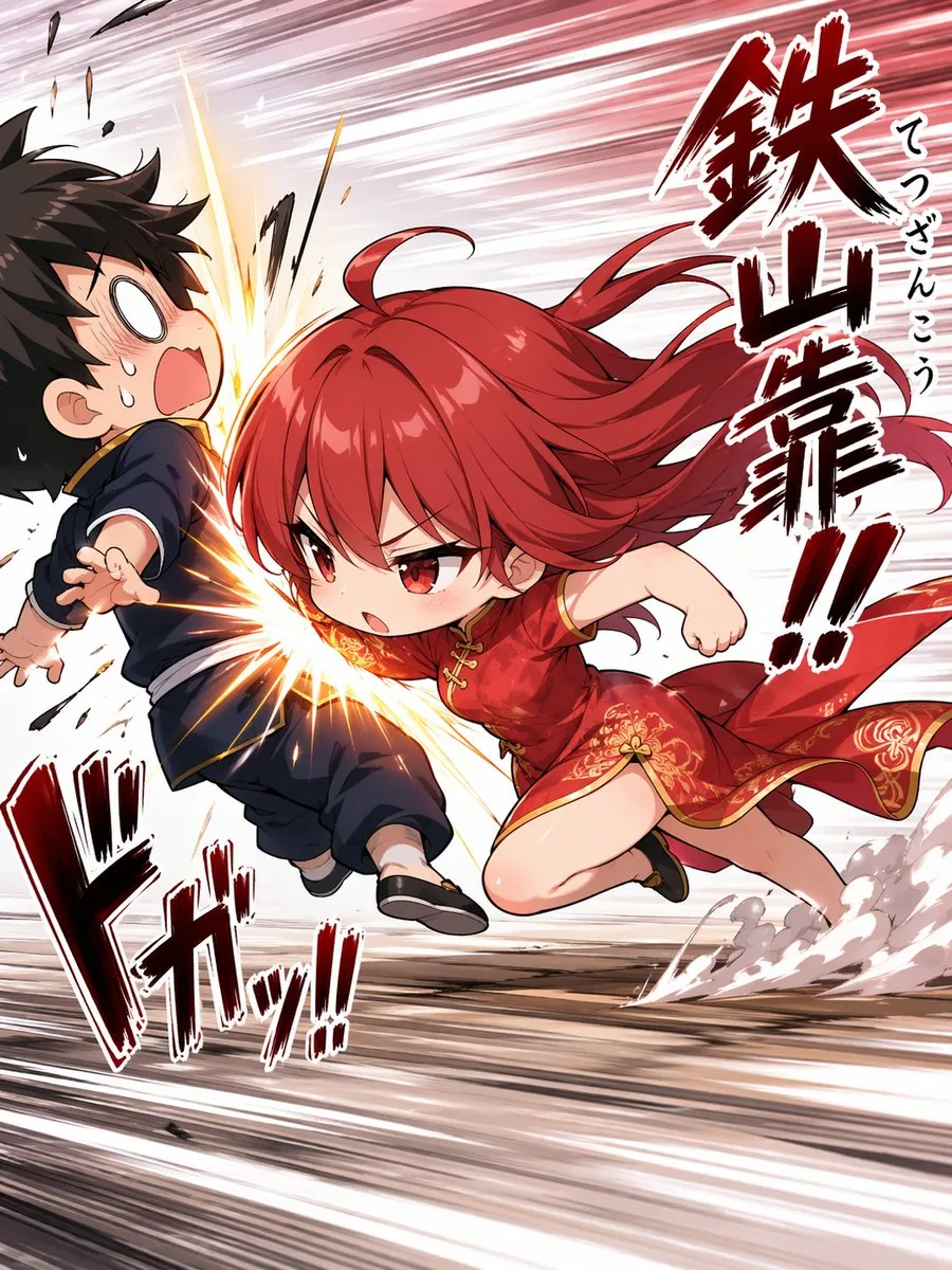 Chibi Tetsuzankou Impact Attack reference