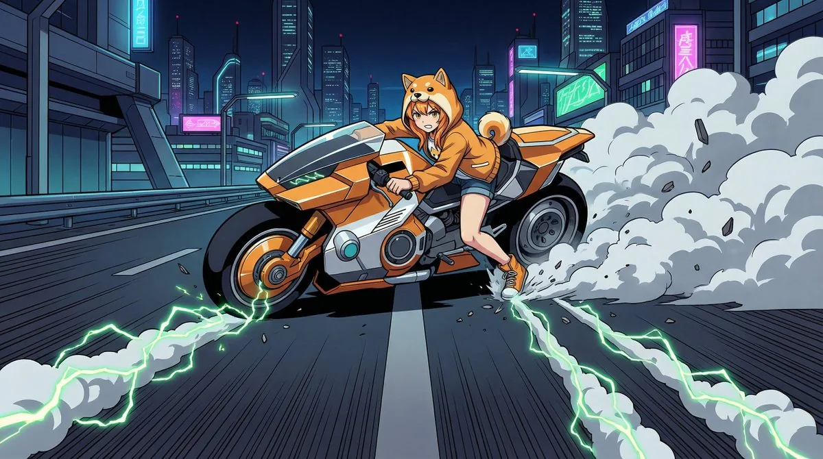 AKIRA 'Slide Brake Scene' Recreation Prompt - Nano Banana Pro AI Prompt for Game Asset reference
