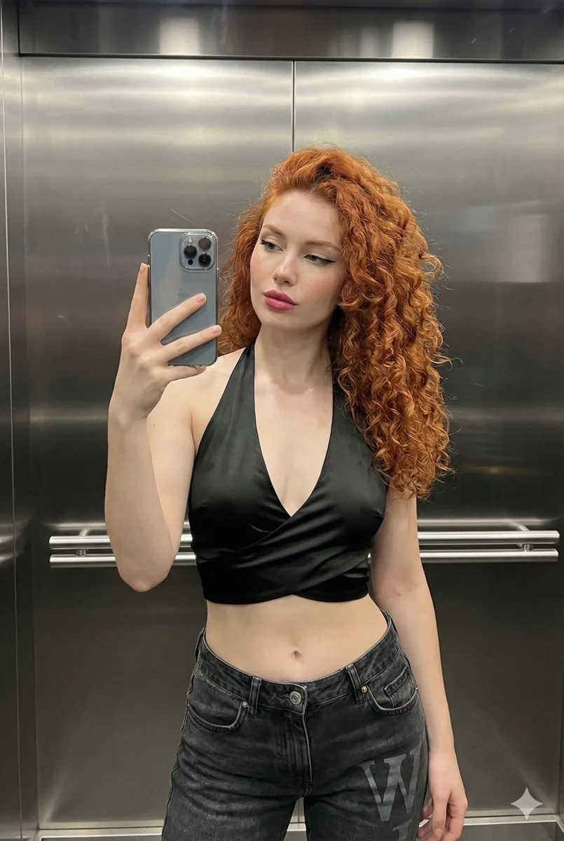 Elevator Mirror Selfie (Streetwear Chic) - Nano Banana Pro AI Prompt for Social Media Post reference