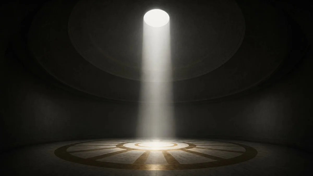 Cinematic Circular Chamber Spotlight reference