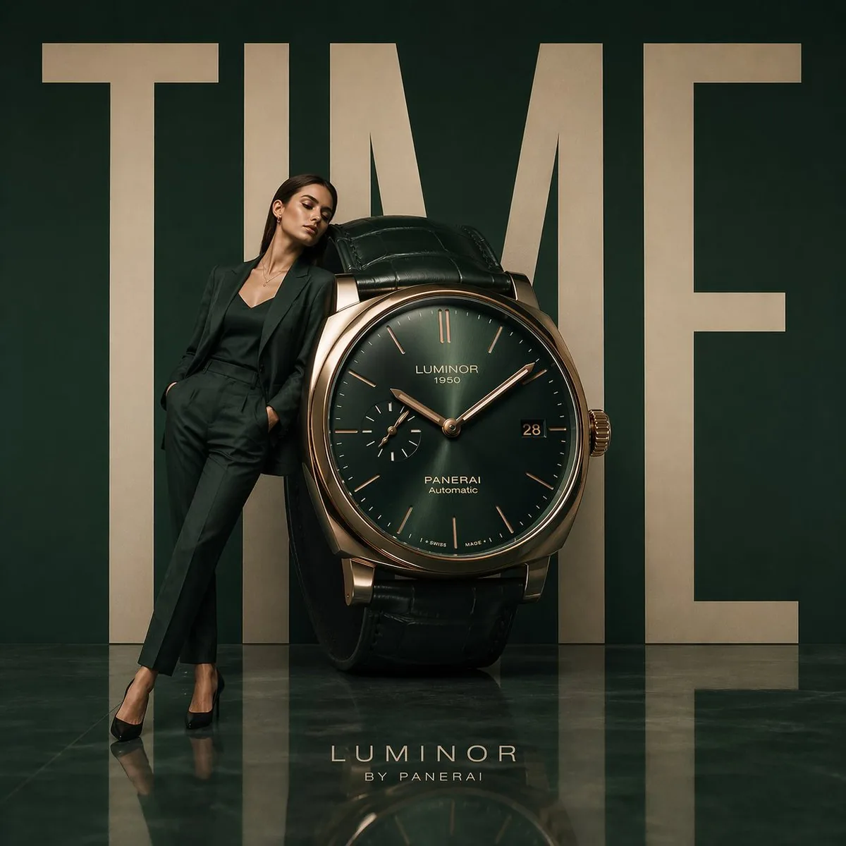 Minimalist Luxury Watch Ad reference