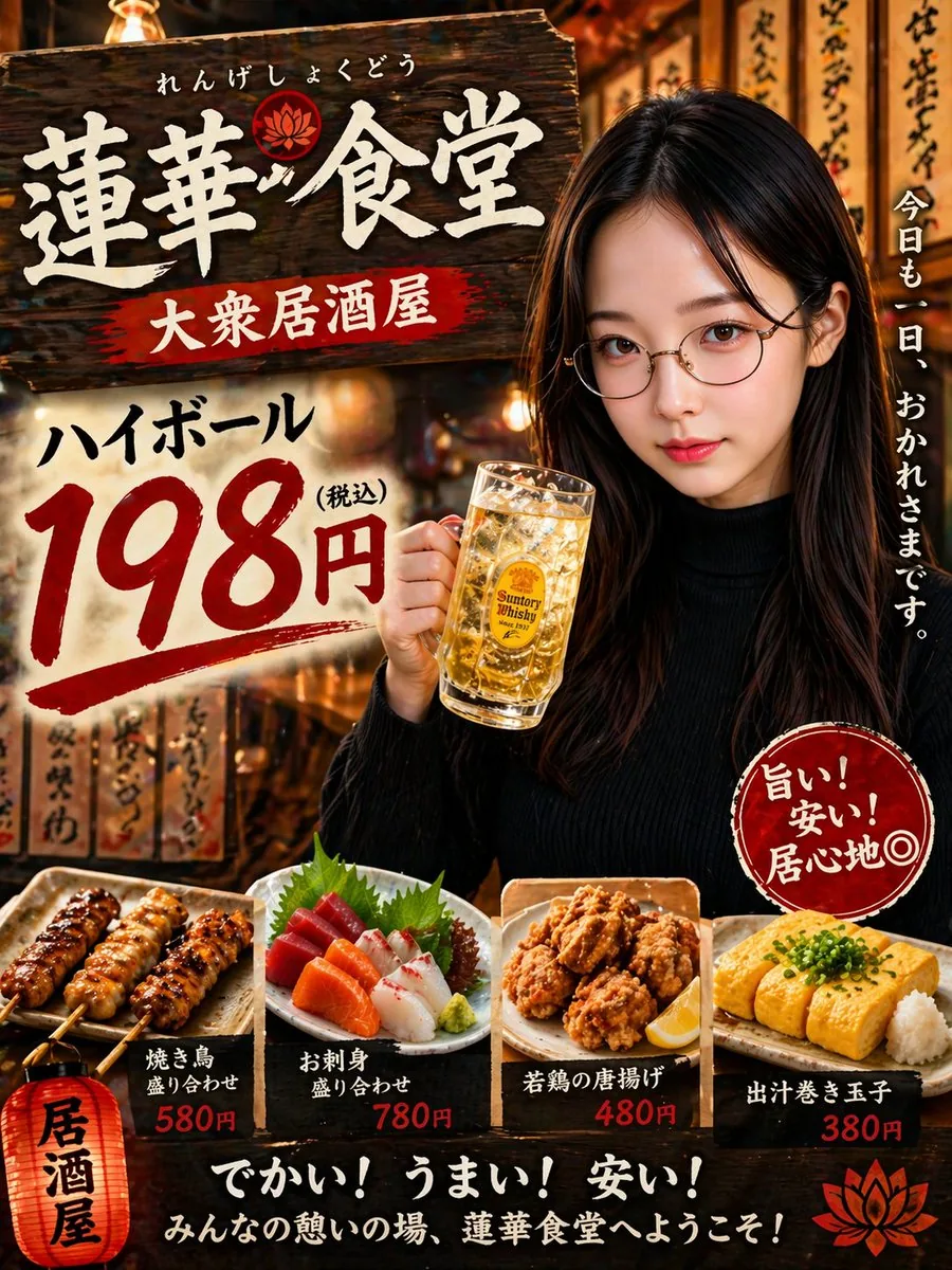 Japanese Izakaya Highball Poster reference