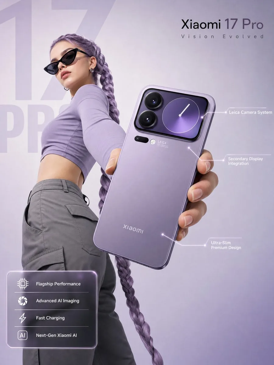 Premium Lavender Smartphone Advertisement reference