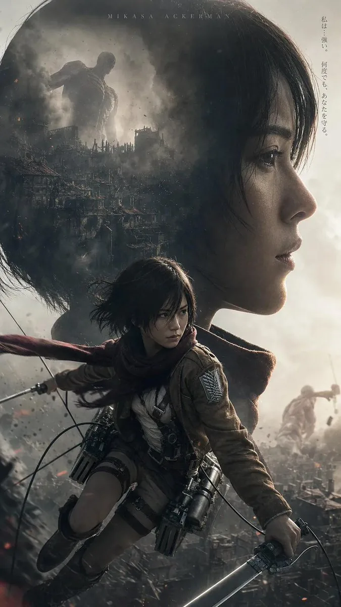 Post-Apocalyptic Titan Anime Poster reference