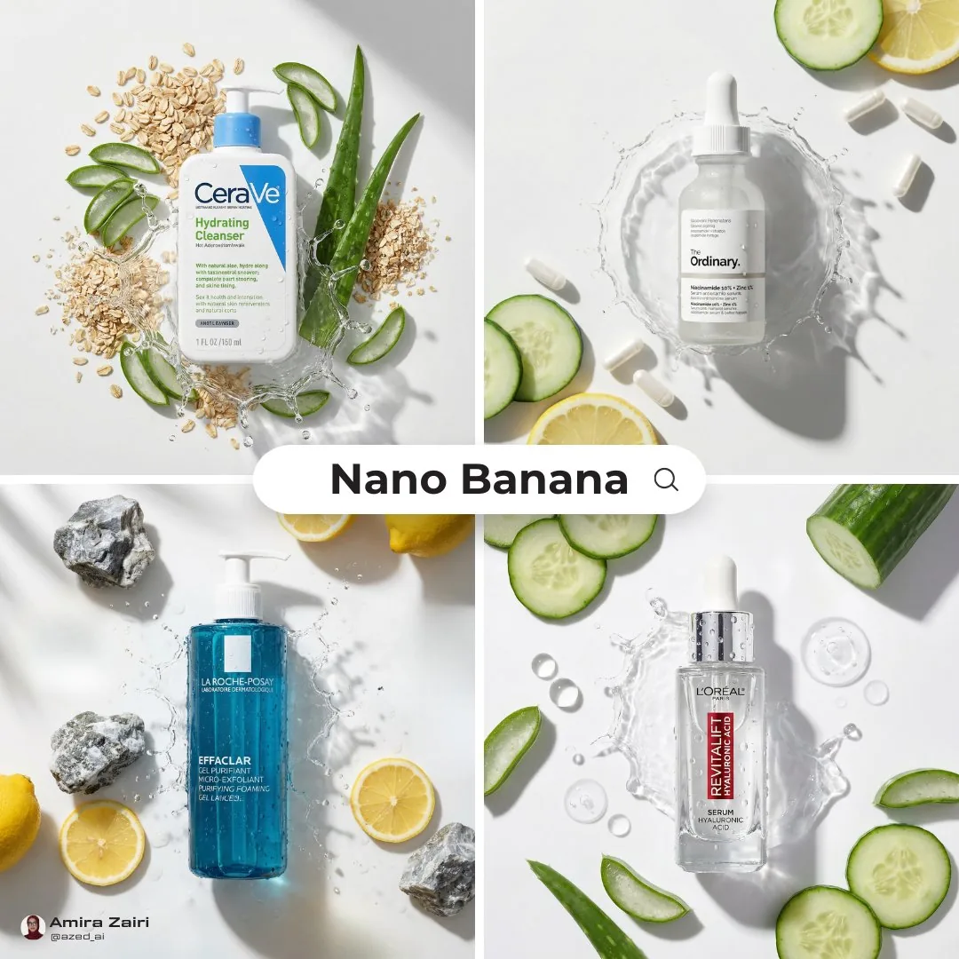 High-End Skincare Advertising Prompt reference