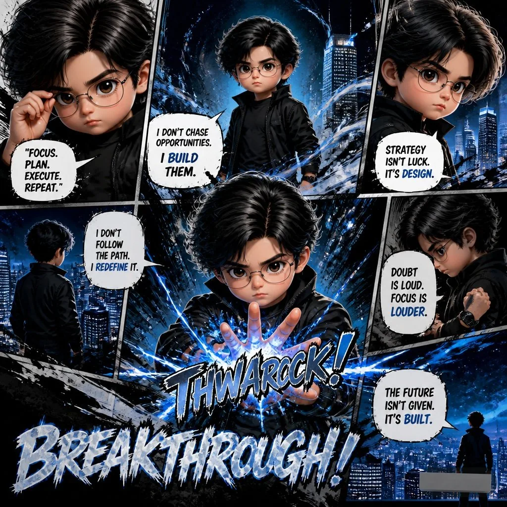 Motivational Comic Breakthrough Poster reference