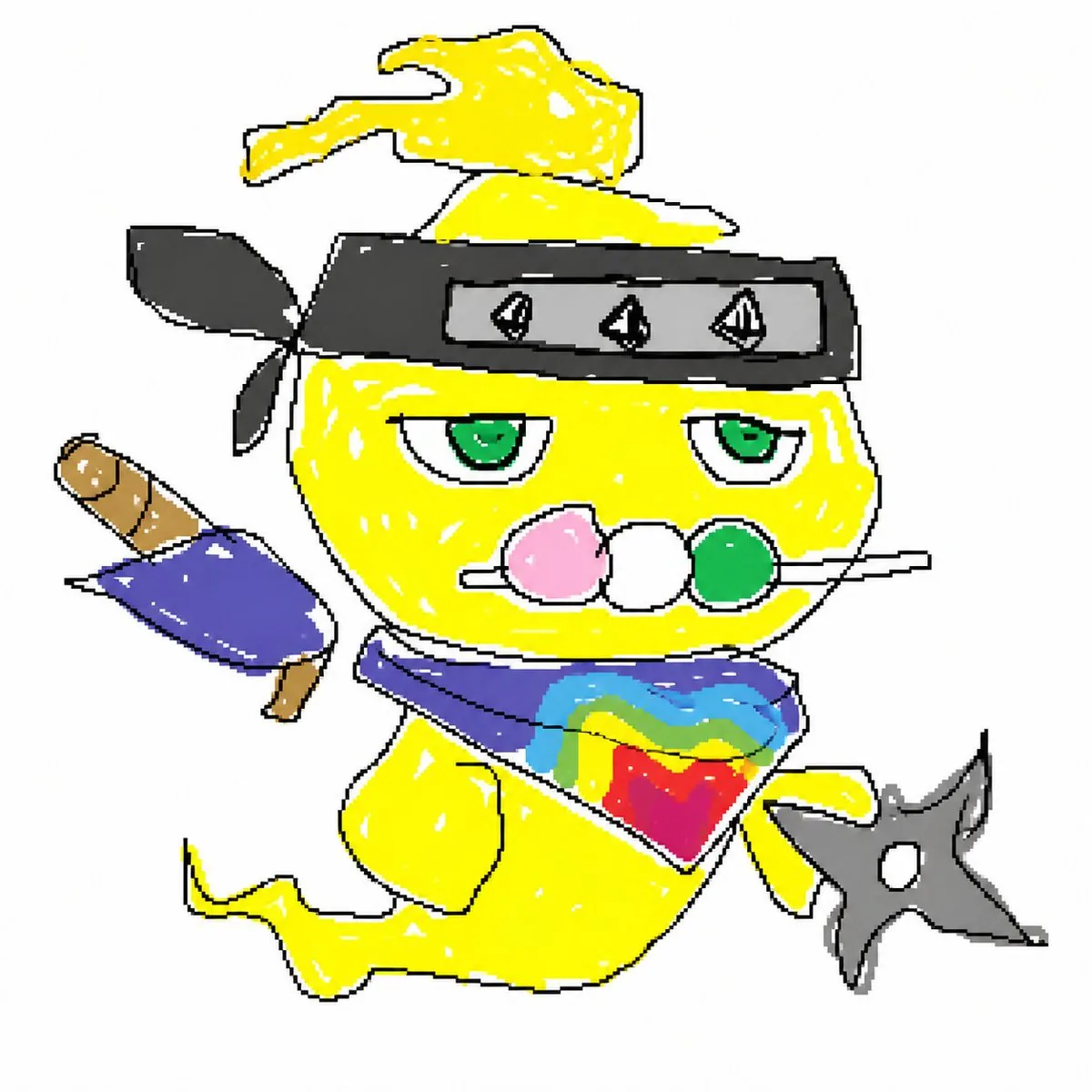 Bad Doodle Gold Ninja Ghost reference