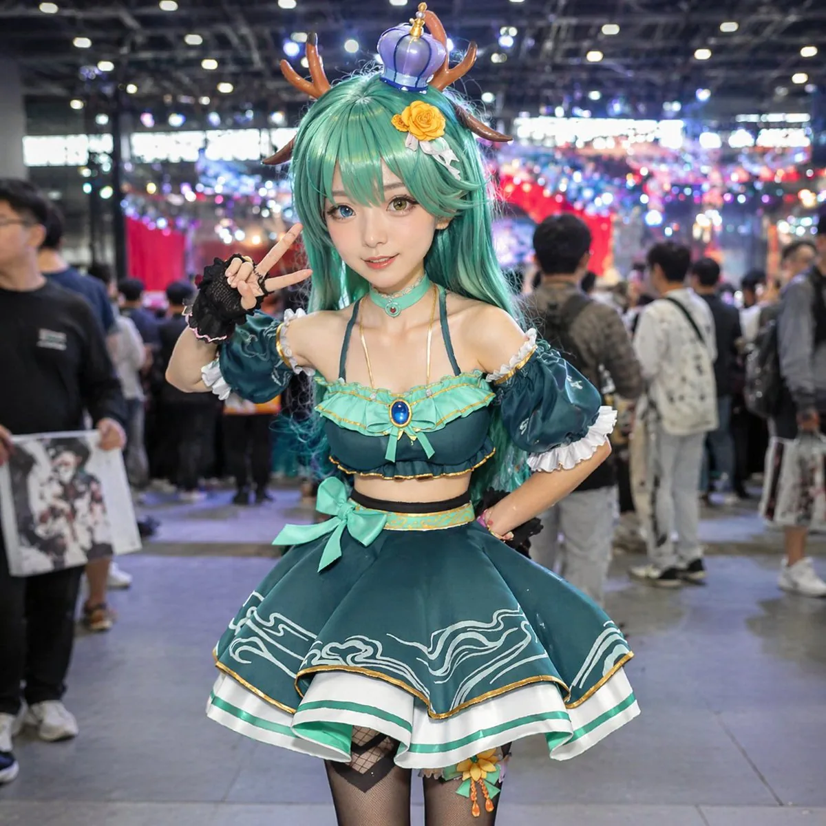 Cosplayer Portrait at Convention reference