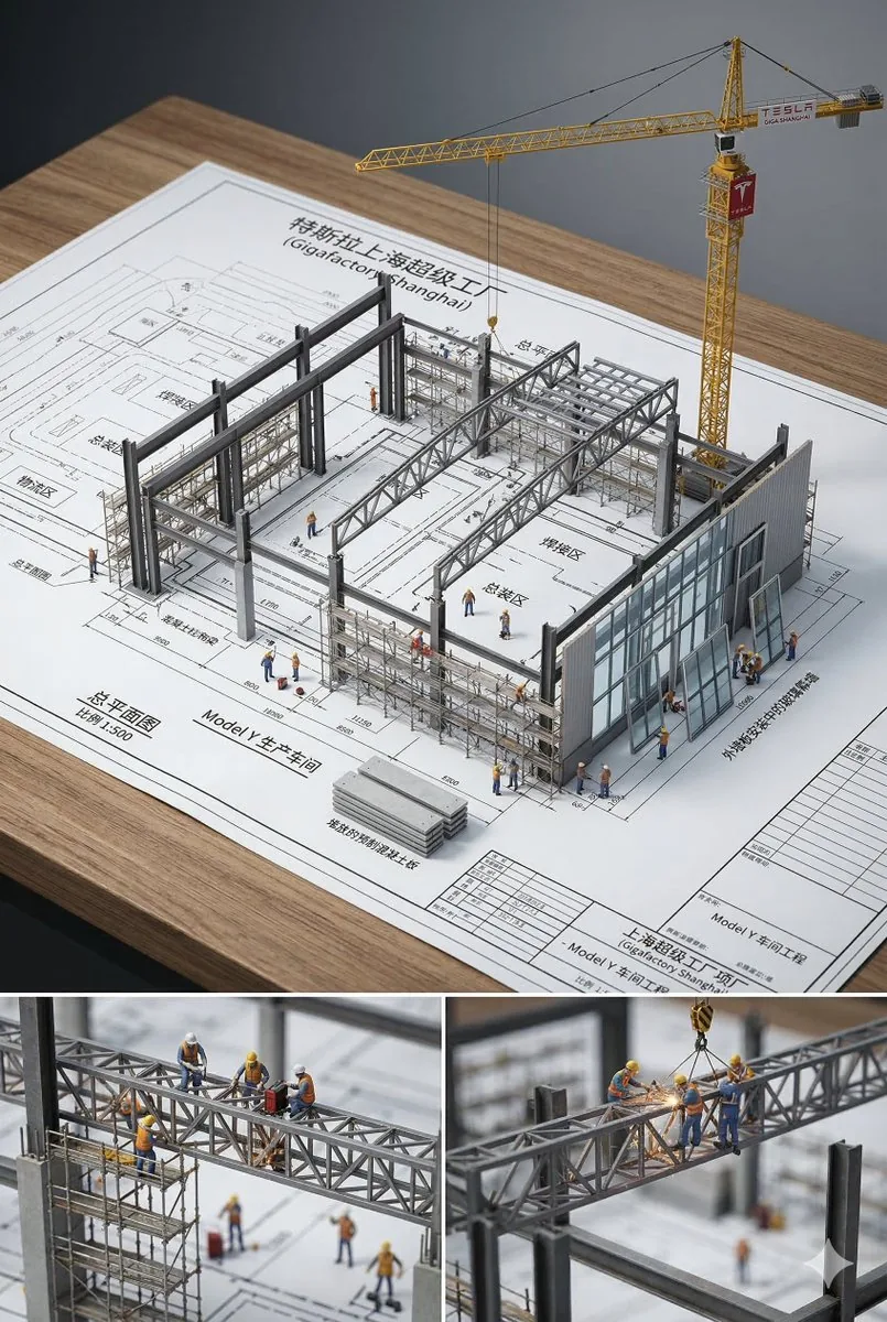 3D Miniature Architectural Blueprint reference