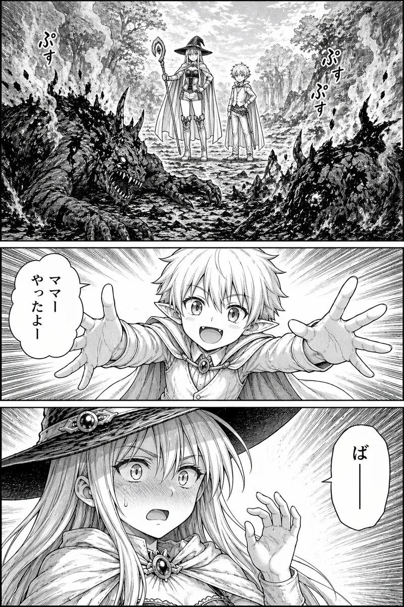 Fantasy Manga Page in Forest reference