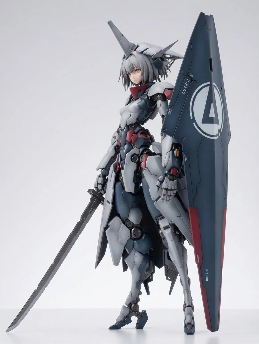 KNIGHT MECHA GIRL Figure Concept reference