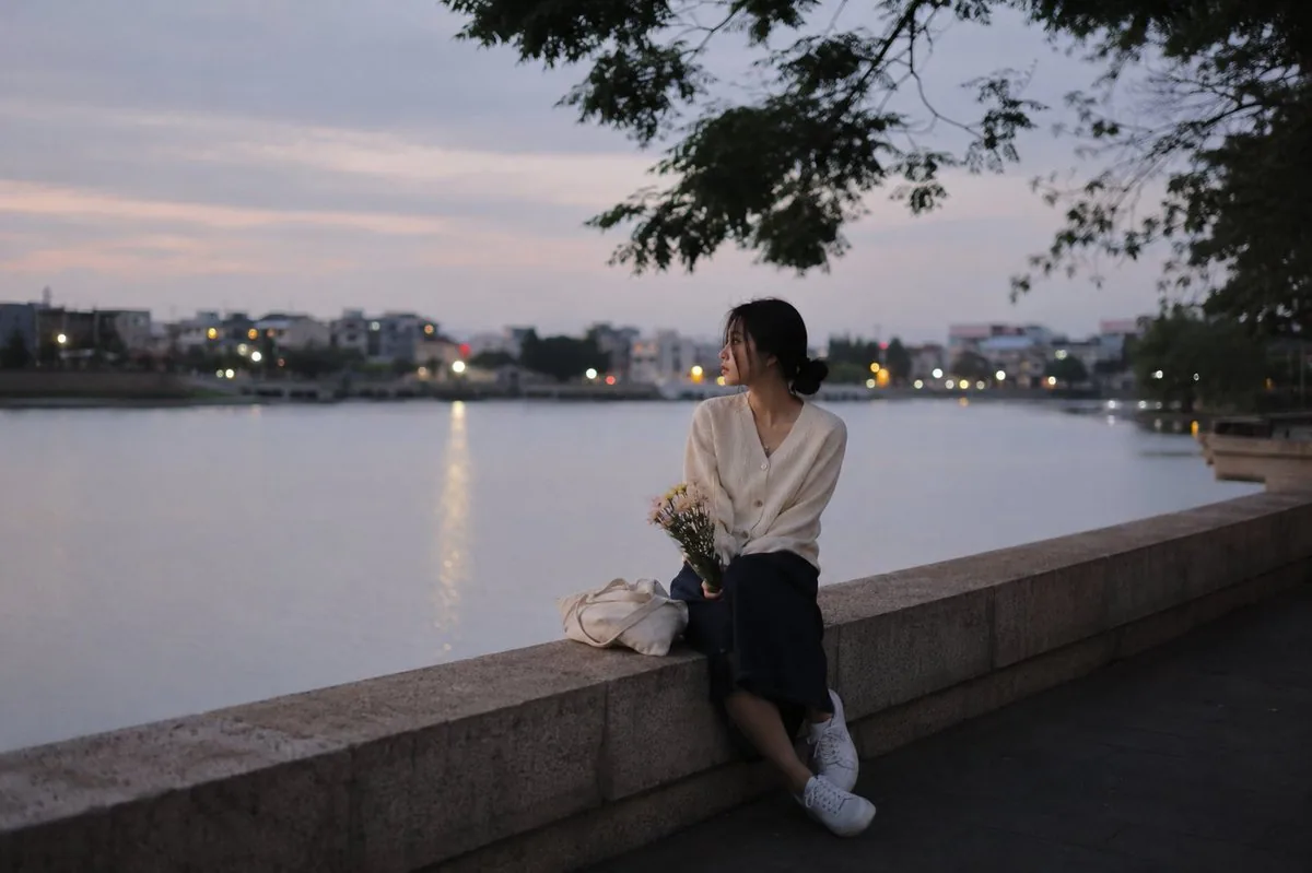 Peaceful Summer Riverside Evening reference