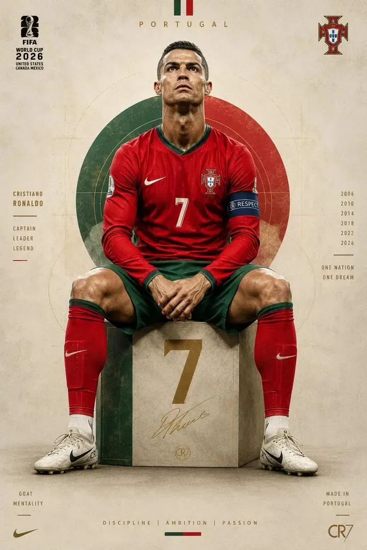 Legendary Portuguese Footballer Portrait reference