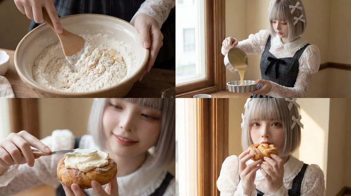 Cinematic Short Video Prompt for Baking Scene reference
