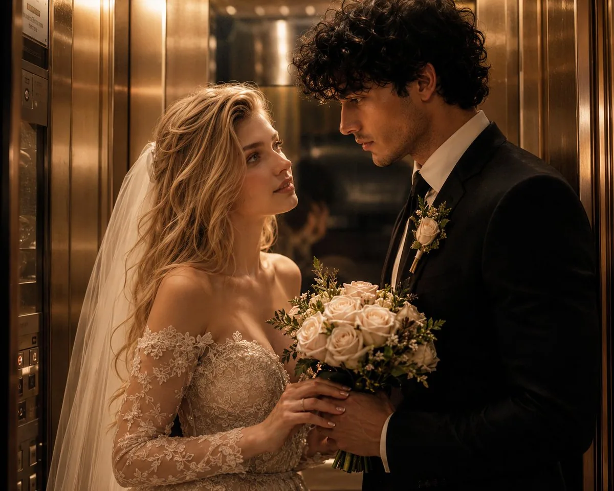 Romantic Cinematic Elevator Portrait reference