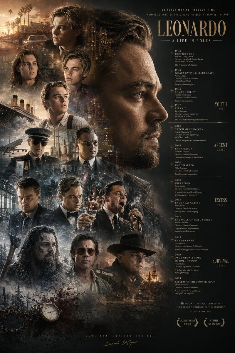Mirrored Actor Retrospective Poster reference