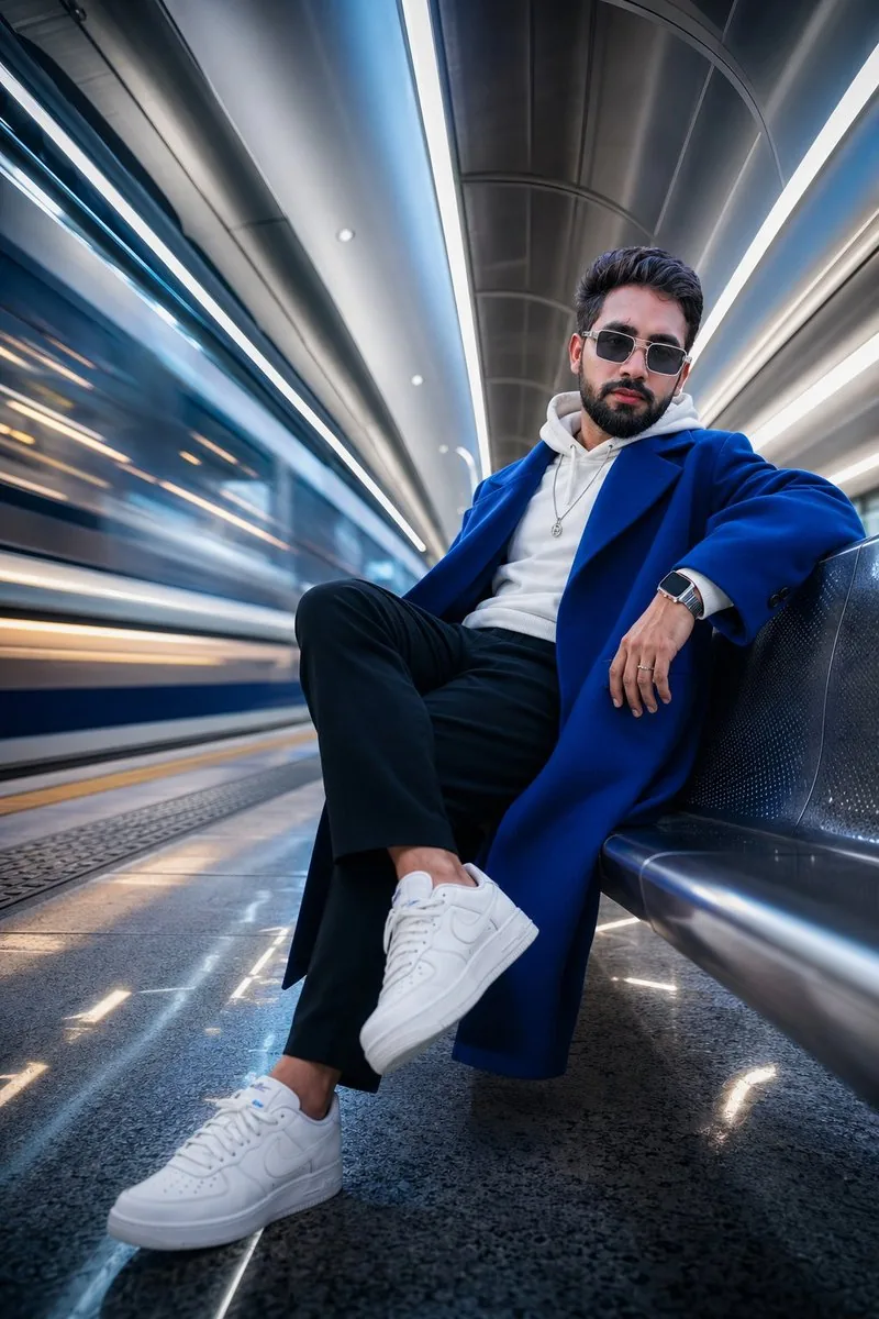 Futuristic Metro Station Fashion Shoot reference
