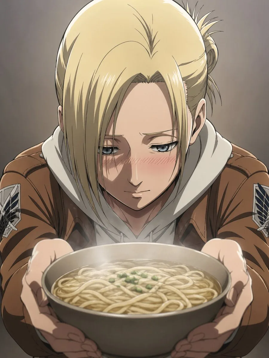 Anime Character Noodle Delivery reference