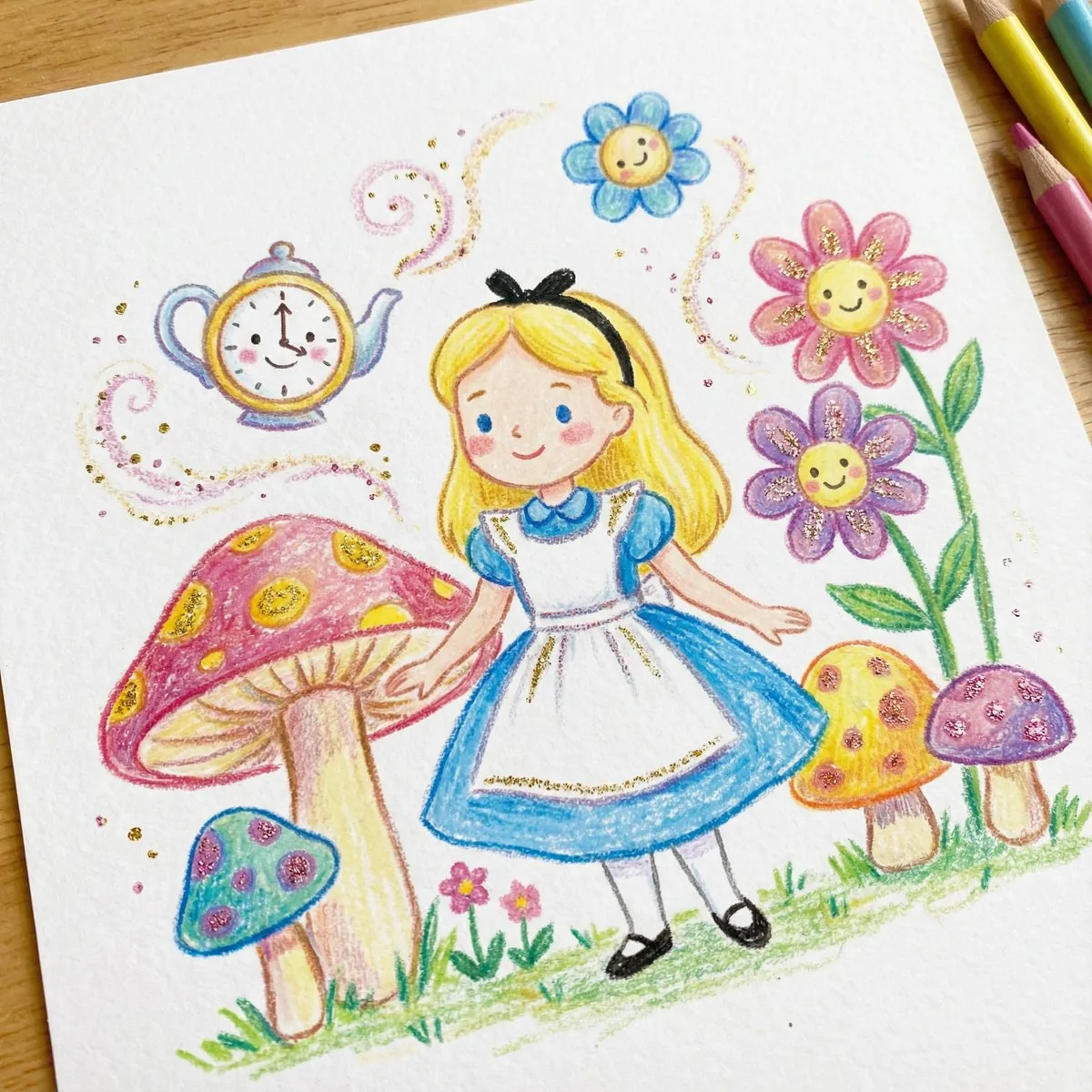 Children's Book Illustration Style Prompt for Character Drawing reference
