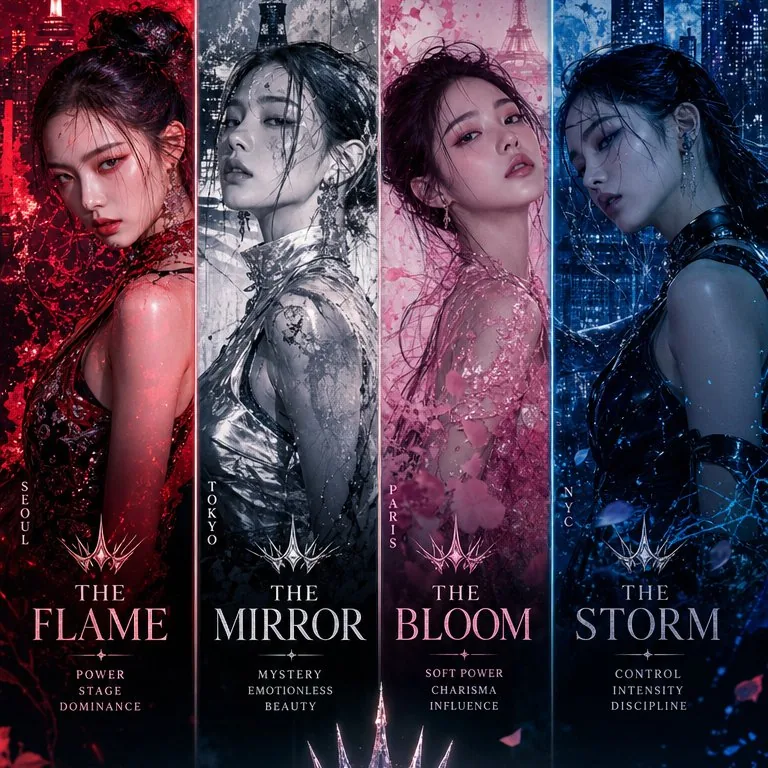K-Pop Girl Group Comeback Concept reference