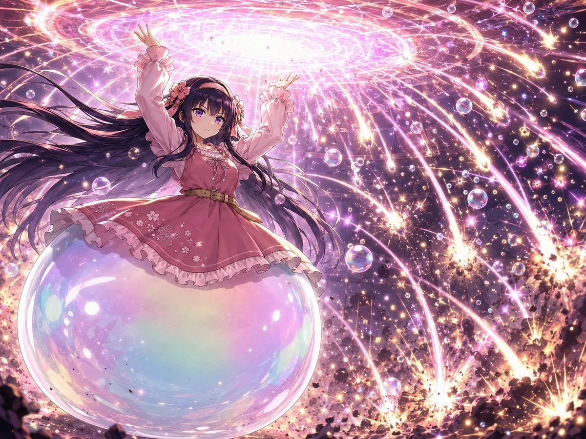 Magical Girl Starstorm on Bubble reference