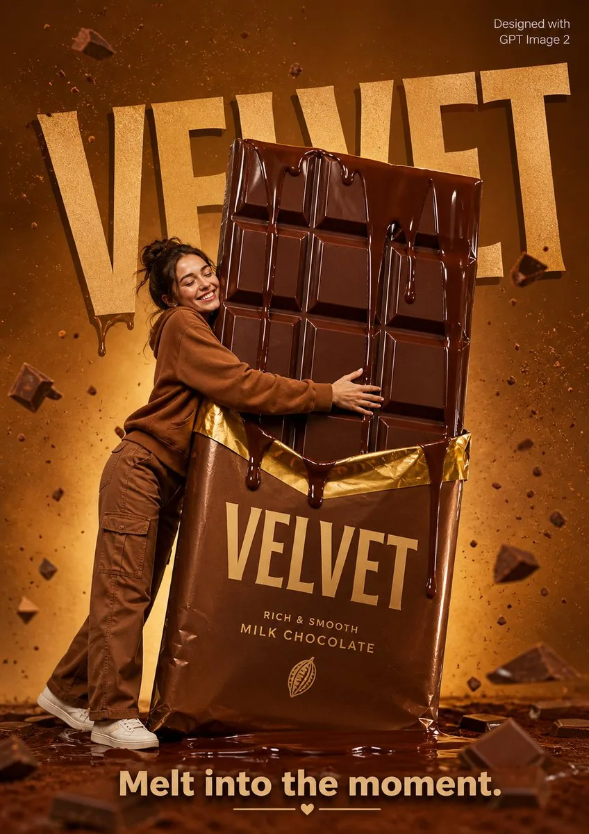 Playful Velvet Chocolate Poster reference