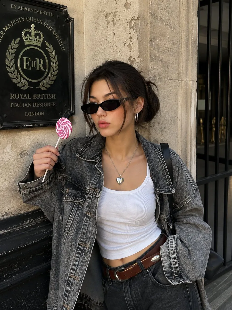 Stylish Korean Woman Street Style reference
