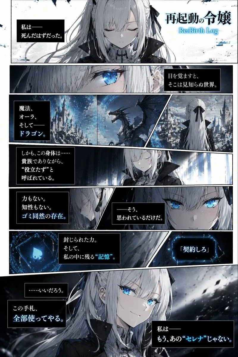 Dark Fantasy Manga Page Generator reference